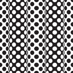 Seamless optical illusion wave pattern in dots.