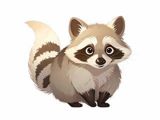 Fototapeta premium Funny cute closeup of raccoon