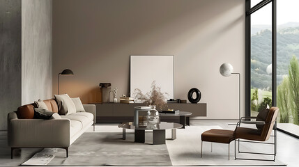 Modern Living Room Mockup 
