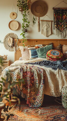 Bohemian Bedroom Mockup 