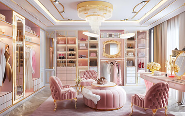 Glamorous Dressing Room Mockup 