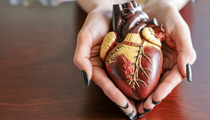Photograph of a heart held with hands