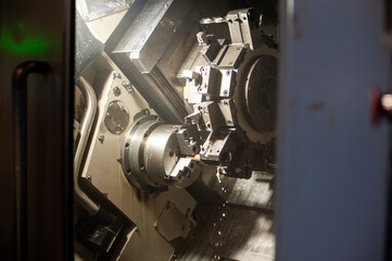 Metal processing on an automatic lathe