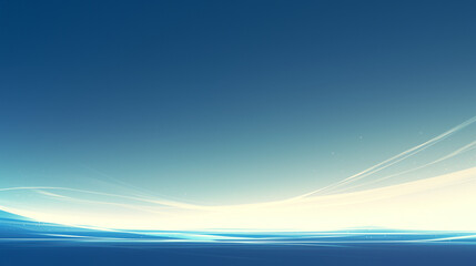 abstract landscape with smooth gradients and serene blue hues creating a calming and tranquil atmosphere