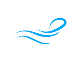wind gust line icon