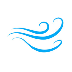 wind gust line icon