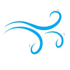 wind gust line icon