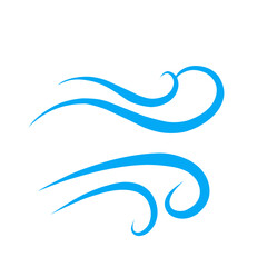 wind gust line icon