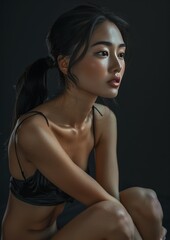 Naklejka premium Elegant Portrait of a Woman