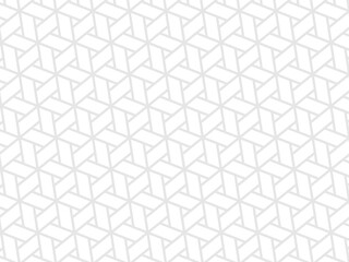 和柄パターンの背景壁紙素材、グレーの麻の葉網代のベクターイラスト