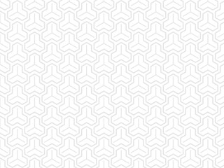 和柄パターンのシームレスな背景壁紙素材、グレーの毘沙門亀甲の模様のベクターイラスト