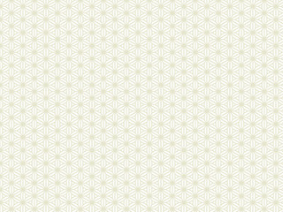 和柄パターンの背景壁紙素材、金色の麻の葉模様のベクターイラスト