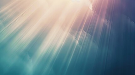 Obraz premium Soft gradient light rays blending in a minimalist abstract background, creating a calm and soothing ambiance