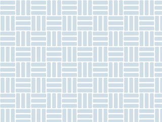 和柄のシームレスなパターン素材、青色の三崩しの模様のベクターイラスト