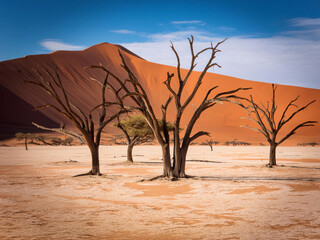 Fototapeta premium Tree in the dry desert