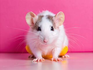 hamster in a glass, mouse, pet, rat, rodent, cute, isolated, white, mammal, domestic, fur, small, mice, funny, pest, close-up, brown