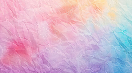Fototapeta premium Multicolored pastel abstract background featuring gentle tones and paper texture, characterized by soft and romantic light gradients.