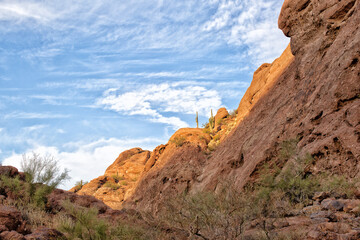 Rock formations on the Echo canyon walking trail
