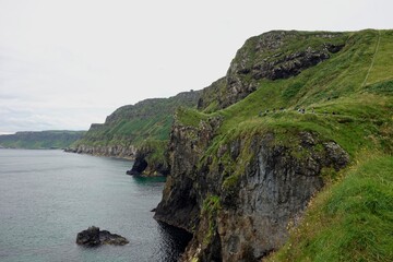 Fototapeta premium Taking a day trip from Dublin to the Northern Ireland coast and Giant's Causeway