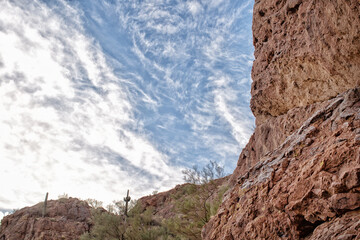 Rock formations on the Echo canyon walking trail