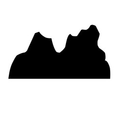silhouette mountain