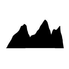 silhouette mountain