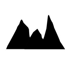 silhouette mountain