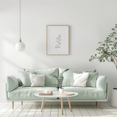 modern living room with sofa