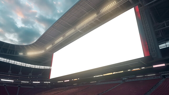 Sports Arena Billboard Blank Mockup Showcase Your Brand or Sponsorship Messages on Billboard