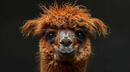 Fototapeta premium alpaca head