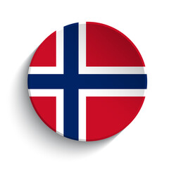 Norway flag button