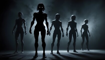 Clear Plain Shiny Soft Vintage Bokeh Cloudy Wave Like Geometric Black Background or Texture