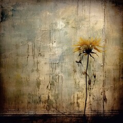 Weathered Material Masterpiece Golden Palette Newspaper Painting	