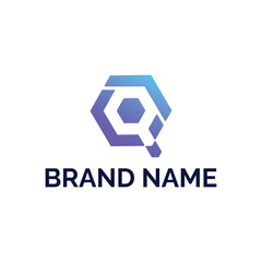 Letter Q and Search Symbol Logo Concept