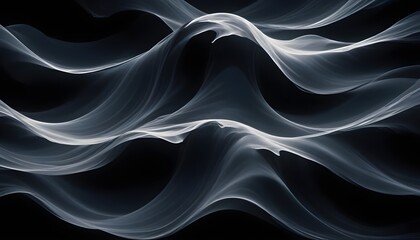 Obraz premium Clear Plain Shiny Soft Vintage Bokeh Cloudy Wave Like Geometric Black Background or Texture