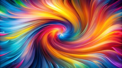 Obraz premium Vibrant, whirling clouds of brightly hued abstract shapes dissolve into a mesmerizing, dreamy, utterly captivating blurred colorful wallpaper background.