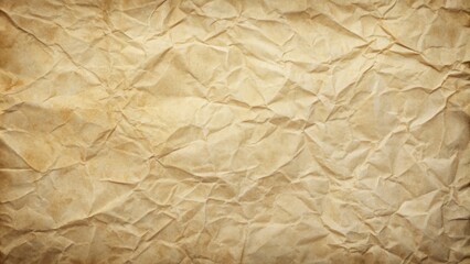 Obraz premium Aged, worn, and creased paper background in soft, muted beige tone, perfect for overlaying modern typography with rich, vintage contrast.
