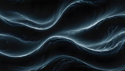 Obraz premium Clear Plain Shiny Soft Vintage Bokeh Cloudy Wave Like Geometric Black Background or Texture