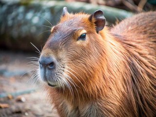 close up of a dog, mammal, marmot, nature, wildlife, fur, cute, prairie, wild, brown, dog, capybara, grass, zoo, prairie dog