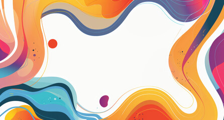 Abstract vector colorful fluid and geometric background 