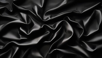 Fototapeta premium Clear Plain Shiny Soft Vintage Bokeh Cloudy Wave Like Geometric Black Background or Texture