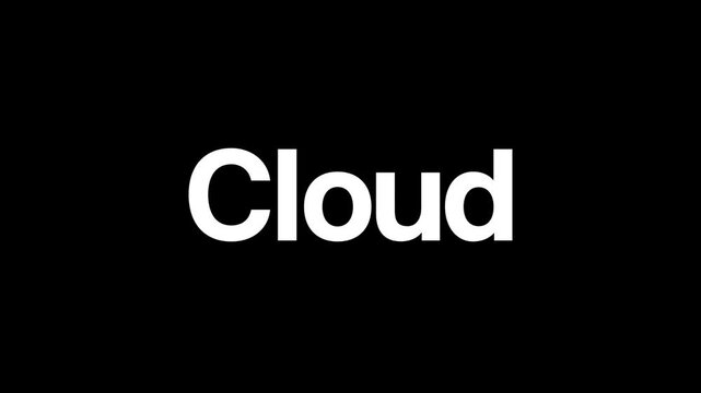 Title animation text Cloud