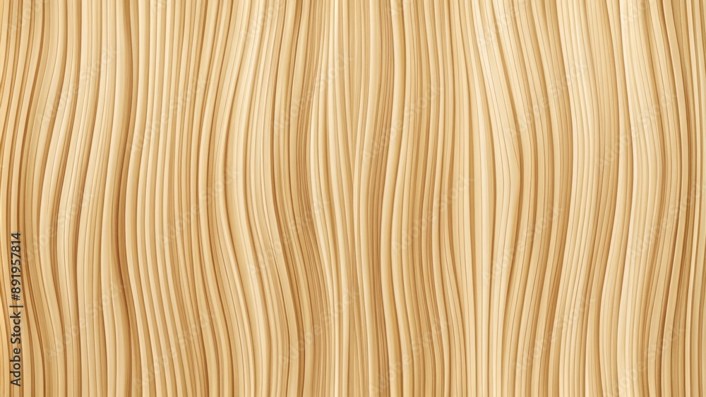Wall mural natural woodgrain vertical curve texture with warm beige tones and subtle grain patterns ideal for i