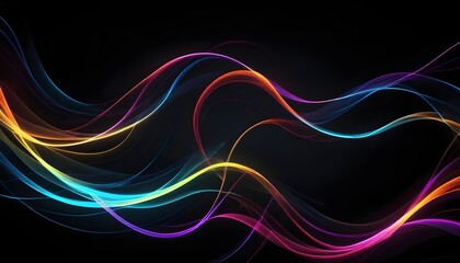 Clear Plain Shiny Soft Vintage Bokeh Cloudy Wave Like Geometric Black Background or Texture