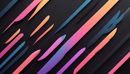 Clear Plain Shiny Soft Vintage Bokeh Cloudy Wave Like Geometric Black Background or Texture