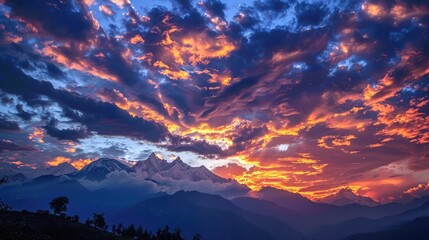 Fototapeta premium Stunning Nepalese Sky
