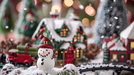 Close up photographs of Christmas toy products in a holiday accessories catalog