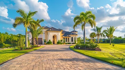 Obraz premium Entrance to a luxury house