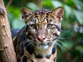 Obraz premium portrait of a leopard, wild, jaguar, wildlife, mammal, predator, feline, nature, zoo, tiger, big, safari, fur, big cat, carnivore, panther