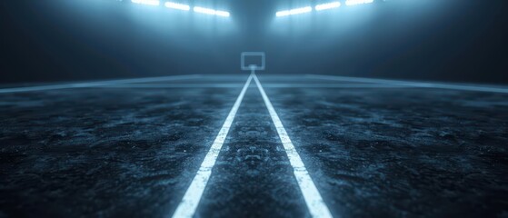 A football banner showcases an ultramodern, supernatural scene, with copy space ready for your unique content